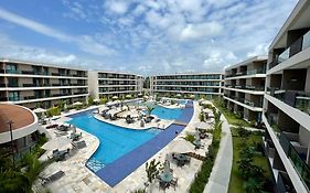 Flat em Muro Alto - Resort Malia Beach - Vista Piscina Principal